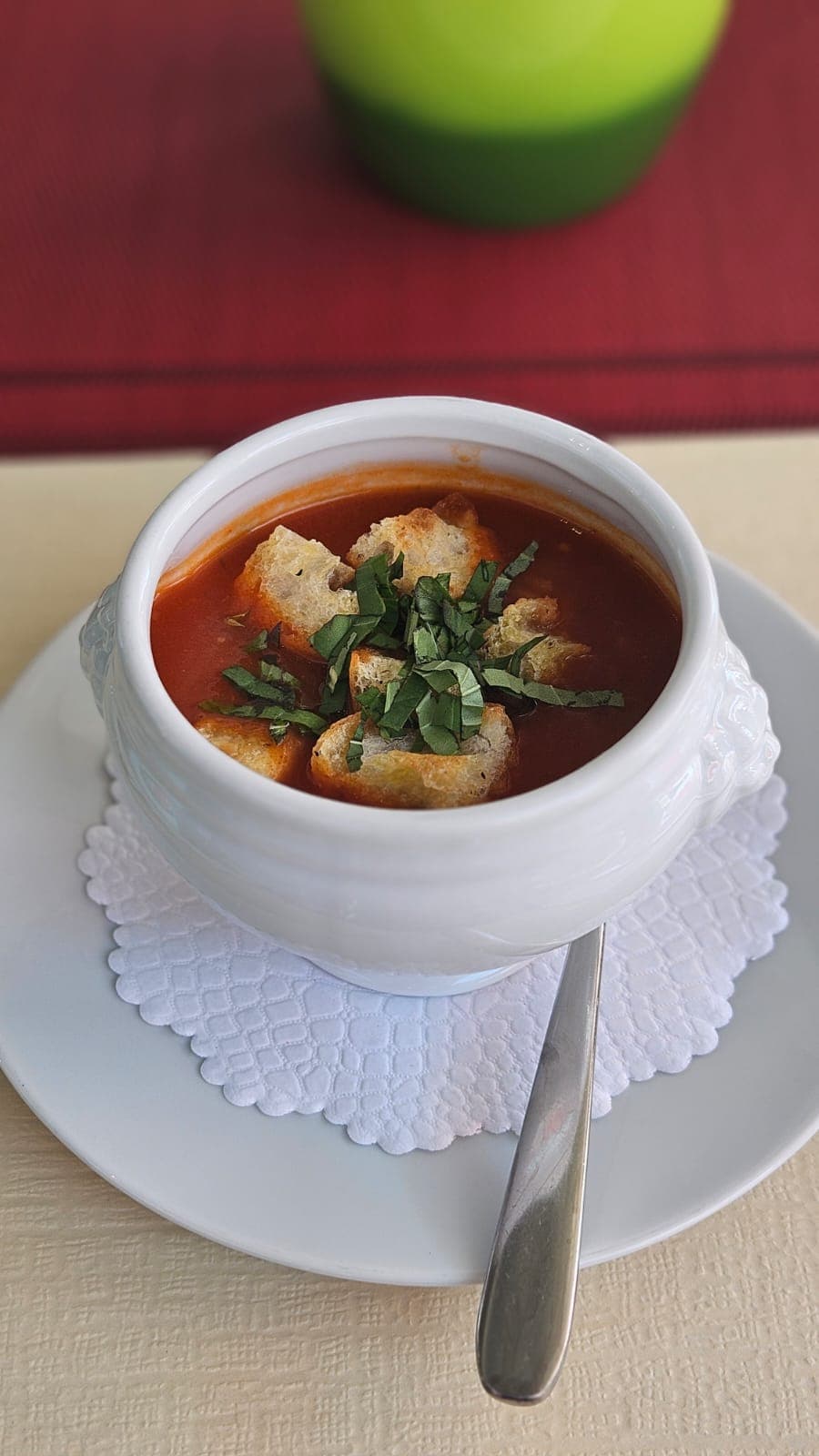 Suppe im Tagesmenü